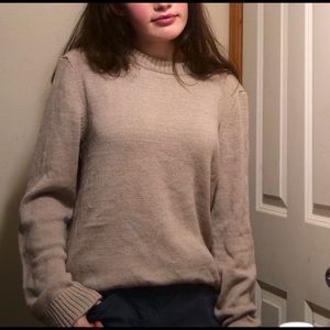 Oversized tan sweater